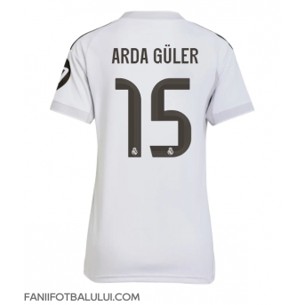 Real Madrid Arda Guler #15 Tricou Fotbal Replică 2025-26 Femei Acasa